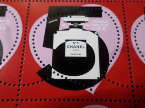 FRANCE 2021, CHANEL N° 5 timbre COEUR SAINT VALENTIN, .